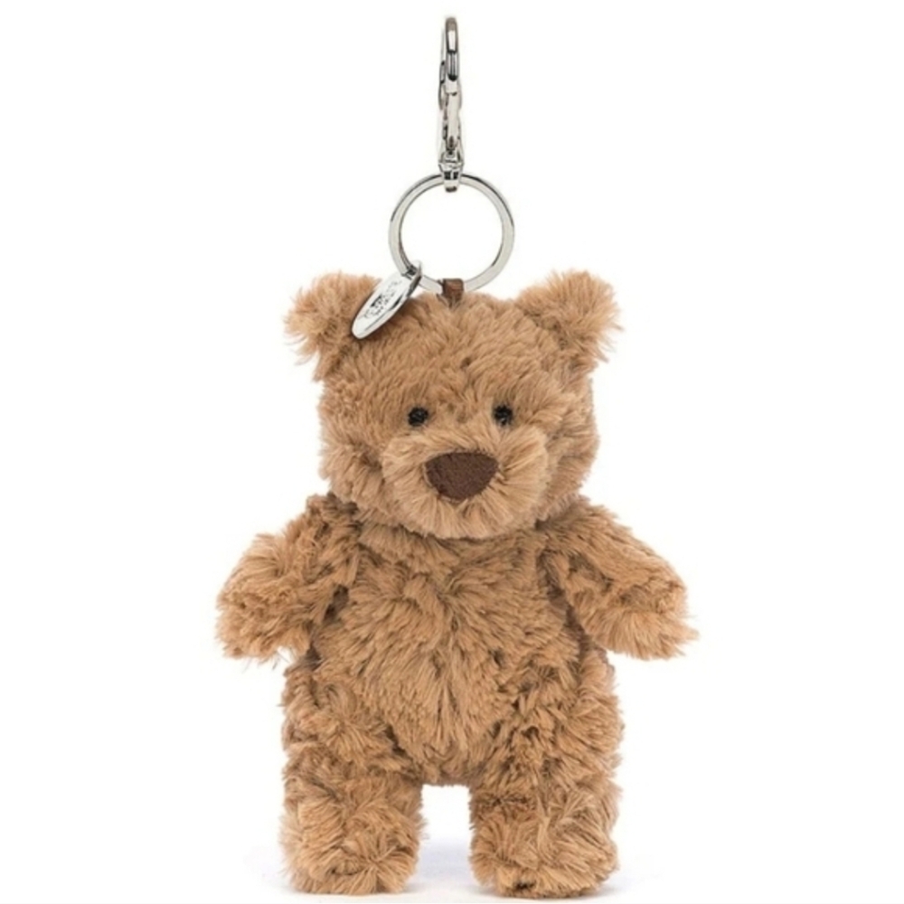 Jellycat Bartholomew Bear Bag Charm Soft Plush New NO TAGS Jellycat Dustbag Auth